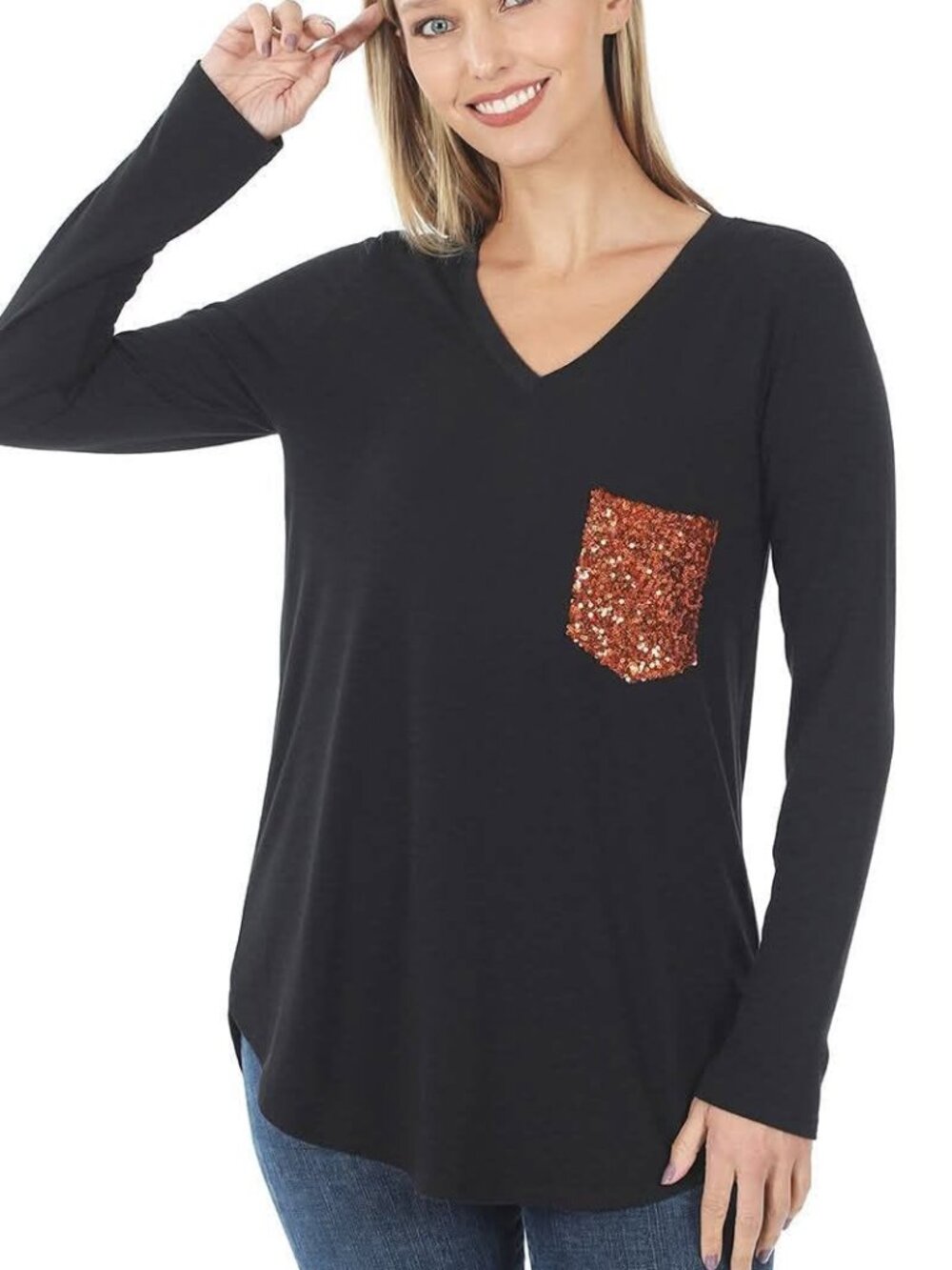 Plus Size Long Sleeve Top